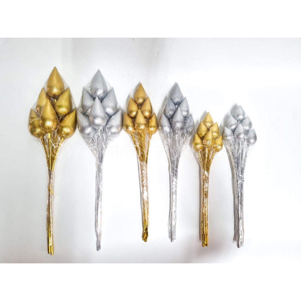 ดอก บัวเงิน ดอก บัวทอง  บัว  ถวายพระ วางหน้าพระ  ถวายศาล พระภูมิ  ตายาย พร้อมส่ง ราคาย่อมเยาว์