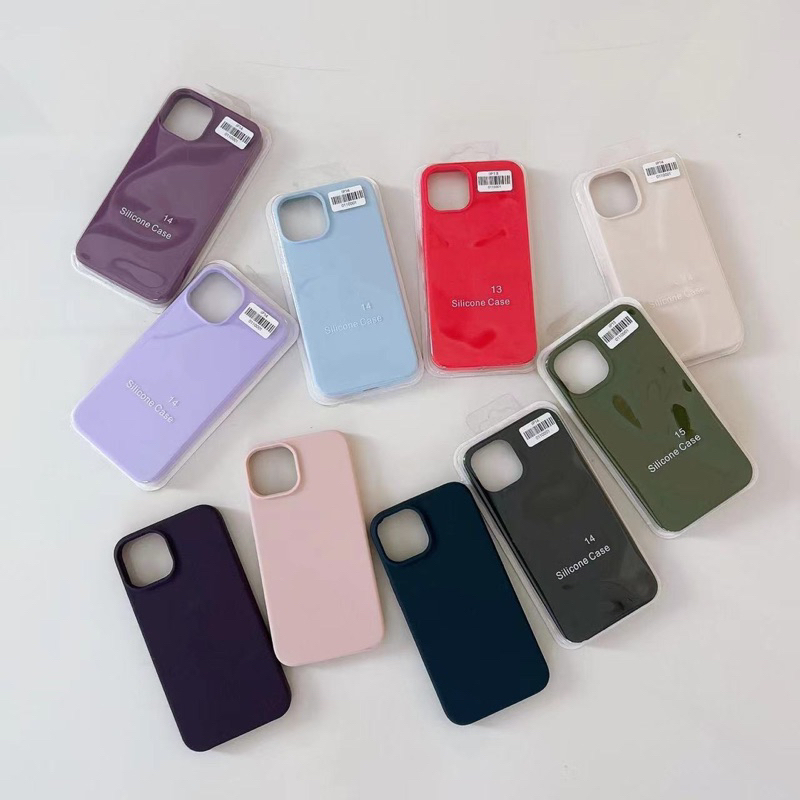 ร้านเคสMm เคสกำมะยี่ สีพื้นมีโลโก้ งานสกรีน สำหรับรุ่นไอโฟน7/8/SE20 6plus 7/8plus i11 11promax xr xsmax xs i12 12promax