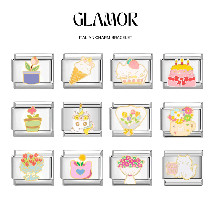 ชาร์ม กำไล Italian Charm Bracelet