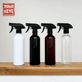 ขวด 500 ML พร้อมหัวสเปรย์ ขวดฟ๊อกกี้ 500 มิลลิลิตร พลาสติก PET มหาเฮง บรรจุภัณฑ์