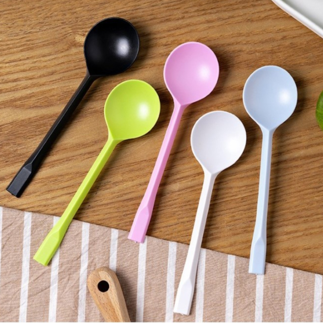 ช้อนอาหาร-ขนม พลาสติก ทรงหัวกลม (98-100 ชิ้น แบบแพ็คแยกชิ้น-ไม่แยกชิ้น)