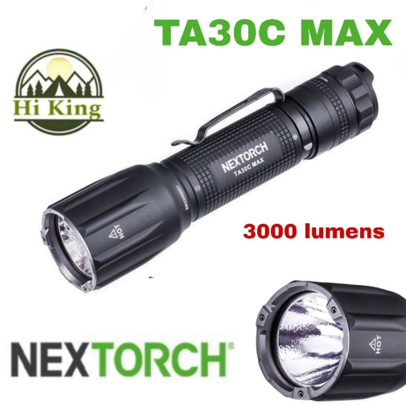 ไฟฉาย Nextorch รุ่น TA30C MAX 3000 lumens One-step Strobe ไฟฉายยุทธวิธี ระบบชาร์จ IPX-8 กันน้ำ กันกร