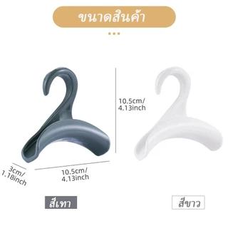 ตู้เสื้อผ้าตะขอแขวนถุงเก็บสิ่งประดิษฐ์พลาสติกไร้รอยเจาะกระเป๋าหมวกผ้าพันคอไม่เสียรูปชั้นเก็บของแขวน