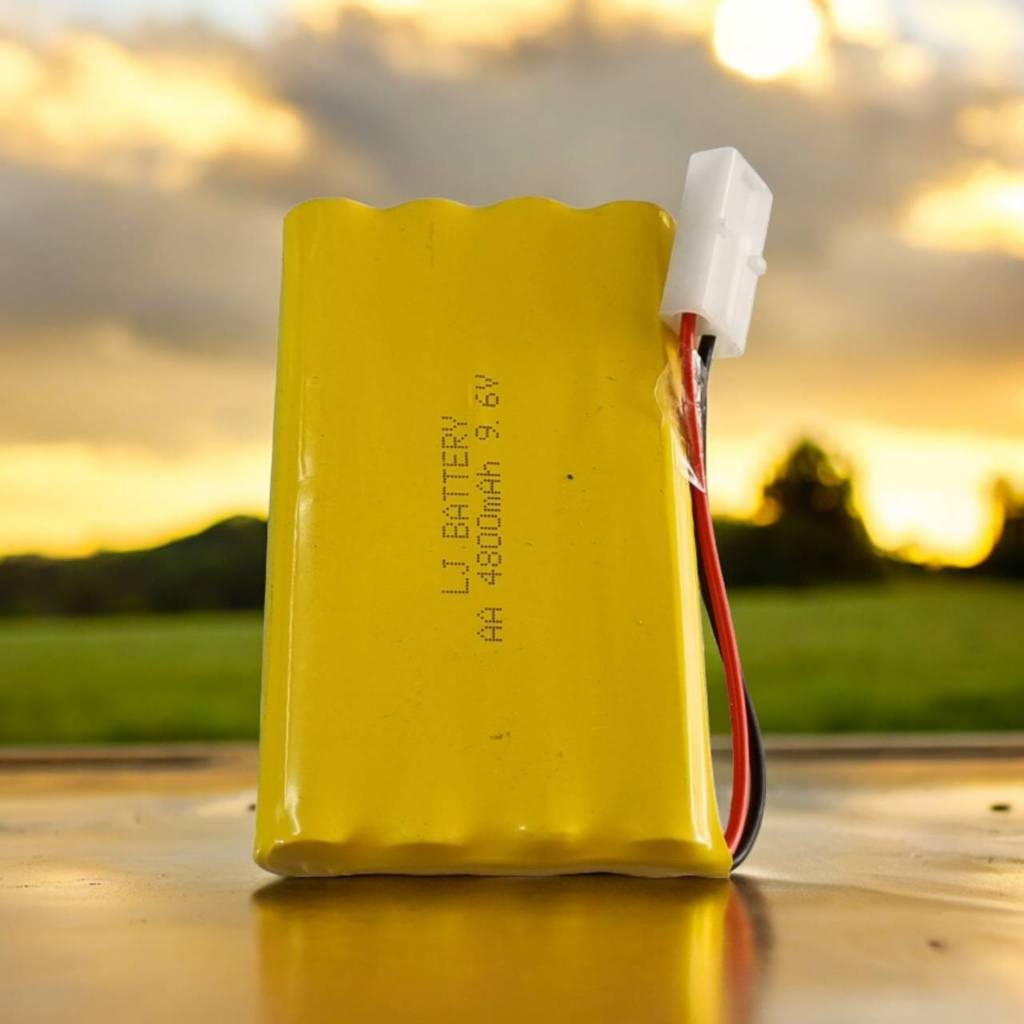 ถ่านรถบังคับ แบบชาร์จ NI-MH 9.6 V 4800 mAh. แบบปลั๊ก 2 สาย KET-2P (ส่งจากกรุงเทพ)