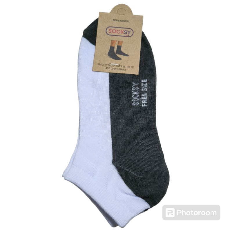 ถุงเท้าข้อสั้น(ตาตุ่มpj) socksy ขนาดฟรีไซส์ ถุงเท้าคุณภาพดี เนื้อนุ่ม (แพ็ค 5/10คู่) ราคา ถูกที่สุด ดีลบีเคเค แกลเลอรีภาพที่ 2