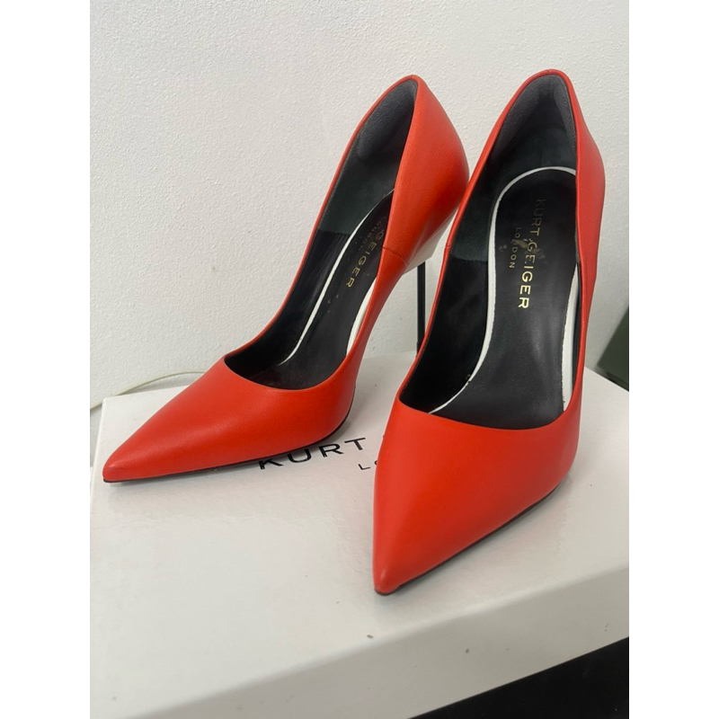 รองเท้าส้นสูงสีส้ม แบรนด์ Kurt Geiger (London) แท้ size 38 มือ2