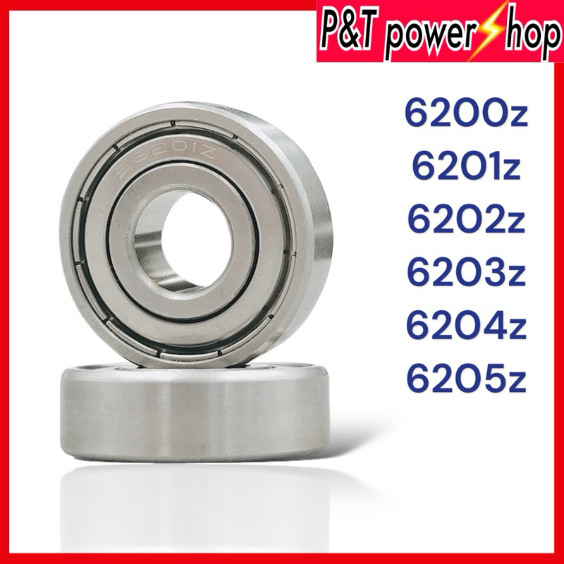 ตลับลูกปืนเบอร์6200z,6201z,6202z,6203z,6204zฝาเหล็ก เม็ดกลม ความเร็วสูงเสียงเงียบ