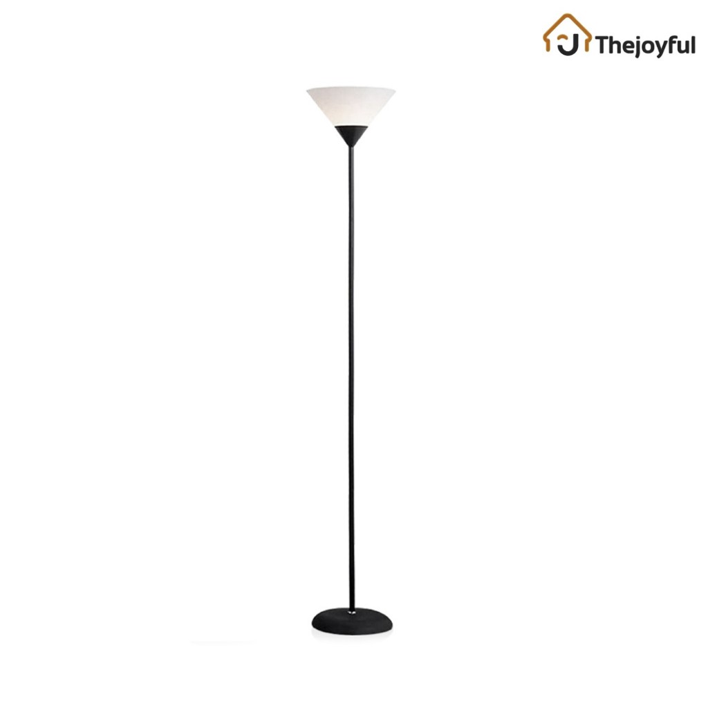 โคมไฟตั้งพื้น floor lamp โคมตั้งพื้นแบบอัพไลท์ ดีไซน์สวยหรู สีขาว สีดำ Thejoyful