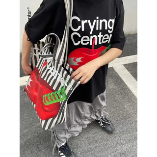 CryingCenter เสื้อยืดคอกลม Apple Killer T-Shirt