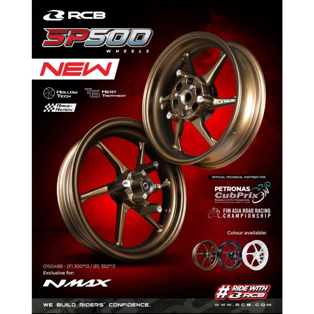 ล้อแม็ก RCB SP500 YAMAHA N-MAX ปี 2020 ของแท้!!!!