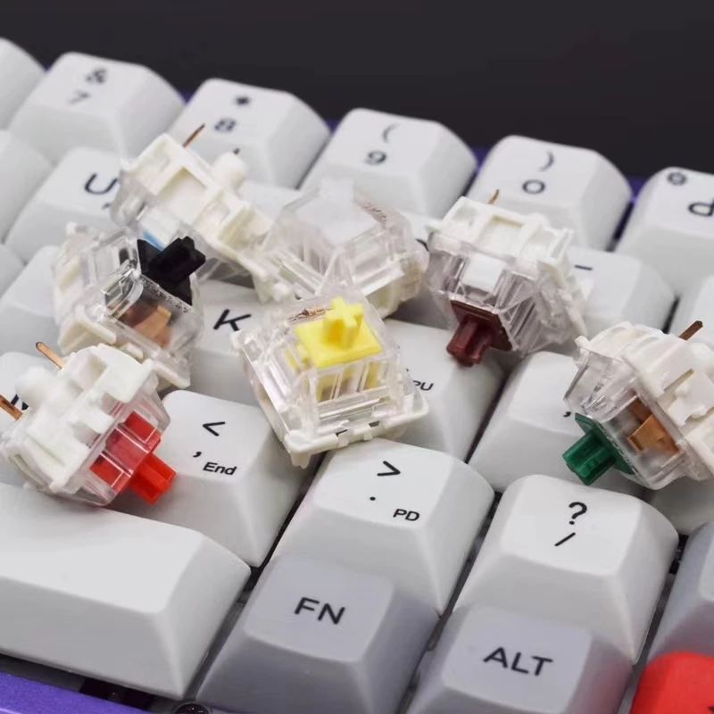 Switch Blue Switch,Red Switch kang whiteปุ่มสวิตช์ Mechanical Keyboard (SwitchแบบCherry Mx)3ขา 5 ขา thumbnail 4