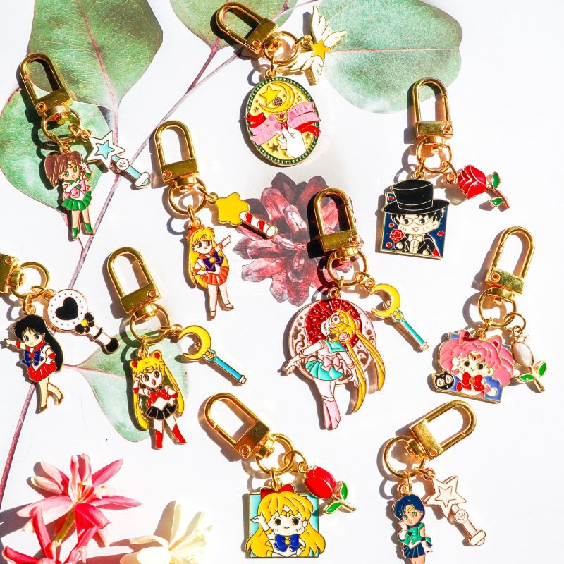 พวงกุญแจเซเลอร์มูนกับผองเพื่อน Sailor Moon พร้อมส่ง