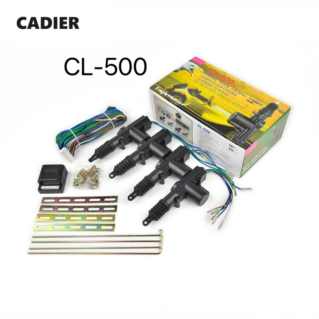 ชุดปืนมอเตอร์เซ็นทรัลล็อคสำหรับรถยนต์ รุ่น CL-500 (ปืน 2 สาย 3 อัน 5สาย 1 อัน) 4 ประตูเซ็นทรัลล็อ
