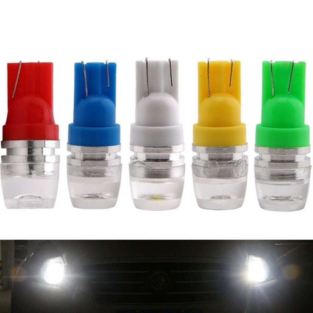 T10 2LED ไฟหรี่ ไฟเลี้ยว 12Vใส่มอเตอร์ไซค์ รถยนต์ 24Vใส่รถบรรทุก ขั้วเสียบเล็กCAR/MOTO