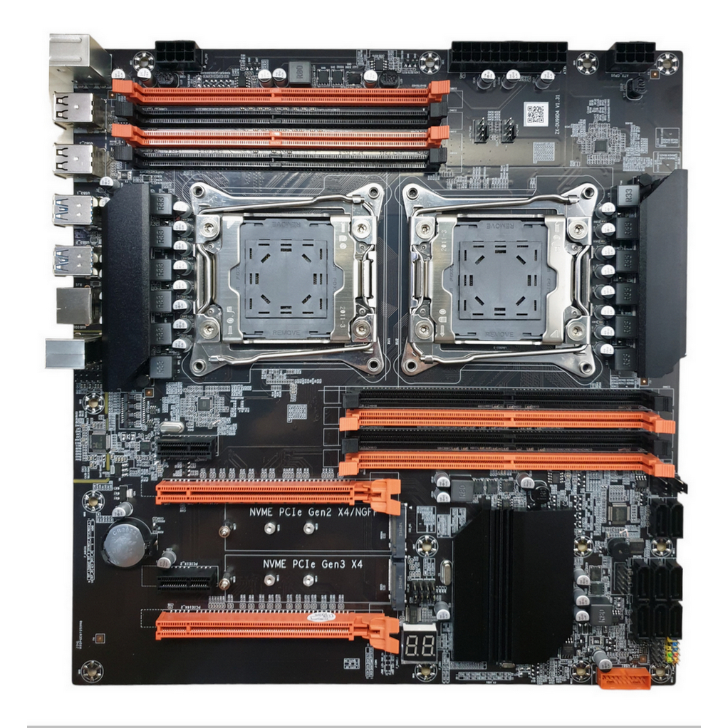 MAINBOARD (เมนบอร์ด) ATERMITER LGA 2011-3 X99 ZX-DU99D4 DUAL CPU DDR4 Support CPU Xeon E5 และ Intel 