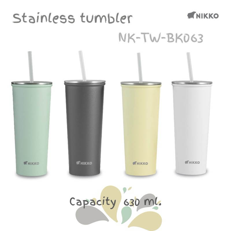 nikko NK-TW-BK063 แก้วน้ำสเตนเลส