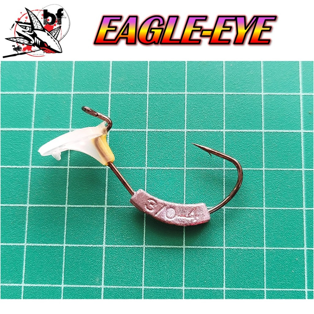 ตะขอ JIG EAGLE-EYE WT-20 (1ซองมี3ตัว) ตะขอเบ็ดมาพร้อมตะกั่วและแป้นยาง ราคา ถูกที่สุด ดีลบีเคเค แกลเลอรีภาพที่ 2
