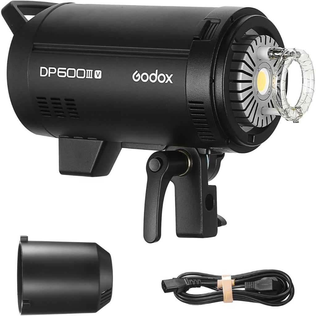 GODOX DP600III V GN 106 แฟลชสตูดิโอ กำลังไฟ 600วัตต์ 5600K พร้อมไฟ COB LED Lamp 30W รับประกัน	 3 ปี