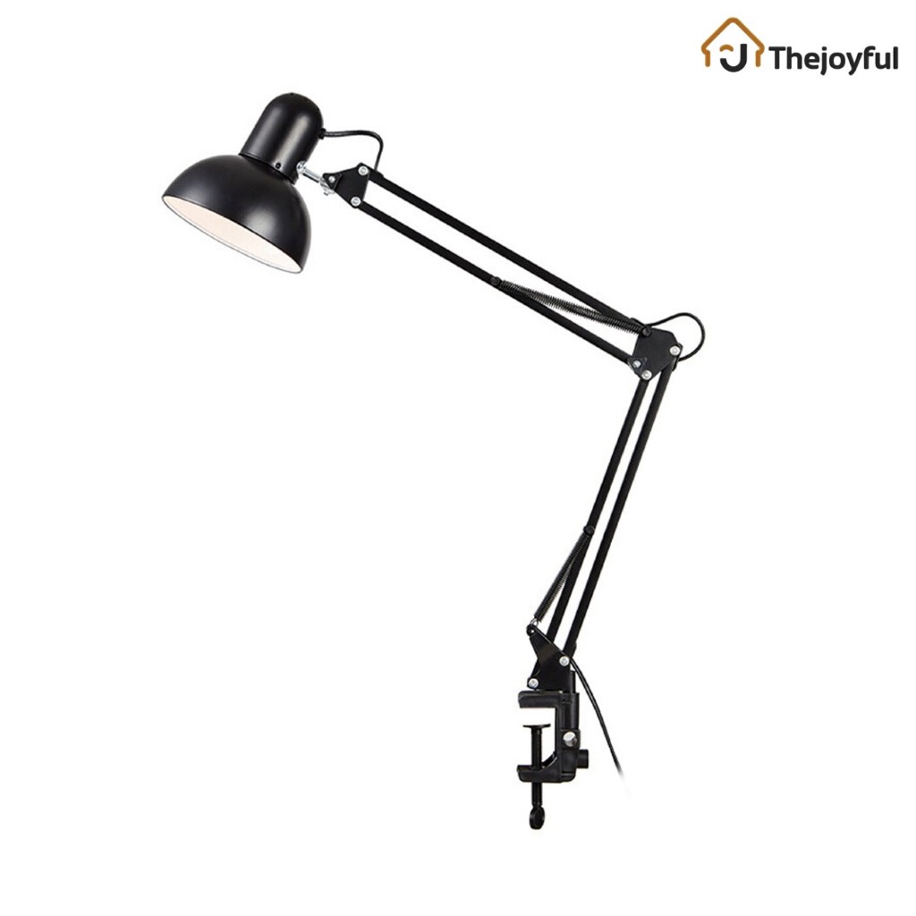 Thejoyful โคมไฟหนีบโต๊ะ table lamp clip โคมไฟขาหนีบ ราคาถูก ปรับระดับได้รอบทิศทาง ขั้วหลอดไฟ E27