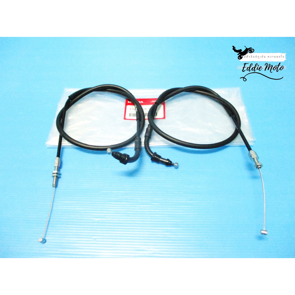 HONDA GROM GROM125 MSX125 -- THROTTLE CABLE A&B CABLE SET "GENUINE PARTS" // สายคันเร่ง ของแท้