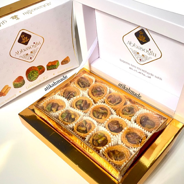(Pre-order ส่งของ 13 กพ) bird nest pistachio baklava - บัคลาวารังนก พิสตาชิโอ 250g