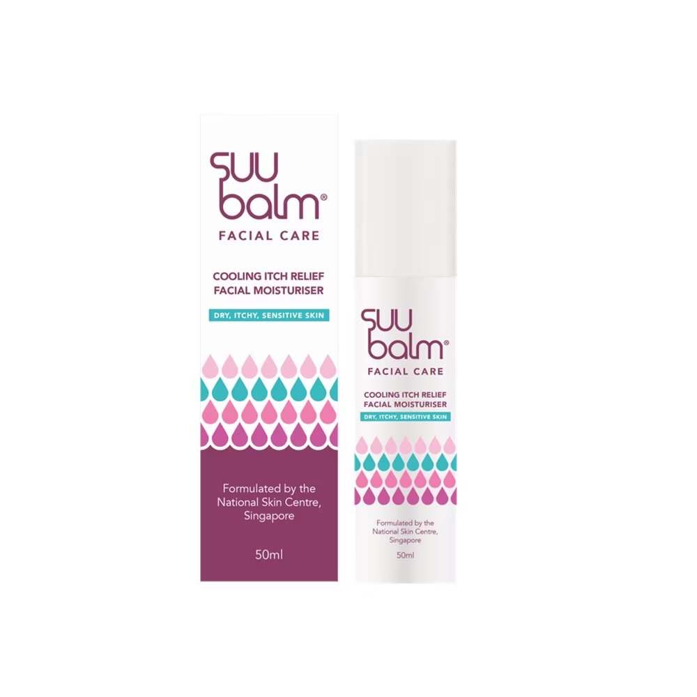 SUU BALM COOLING ITCH RELIEF FACIAL MOISTURISER 50ML