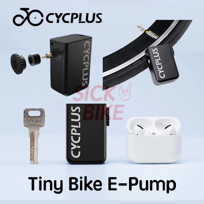 🅢🅸🅒🅺Cycplus AS2/AS2 Pro Max Tiny Bike ปั๊มลมไฟฟ้า Cube เครื่องเติมลมยางรถจักรยานขนาดเล็ก