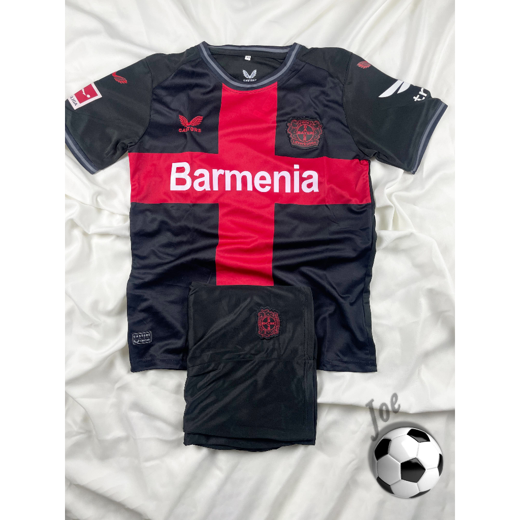 ชุดบอล B04 (Black) เสื้อบอลและกางเกงบอลผู้ชาย ปี 2023-2024 ใหม่ล่าสุด