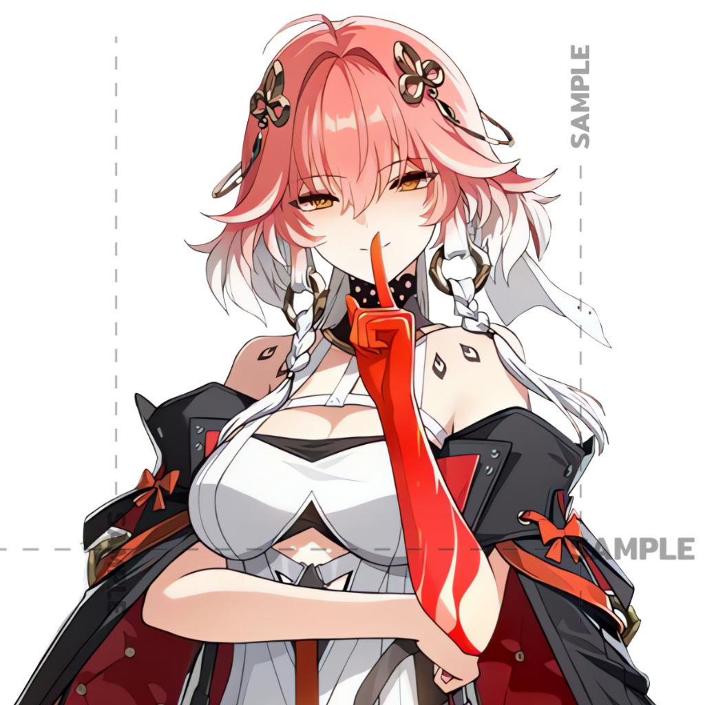 Wuthering waves Changli สติ๊กเกอร์ 2 แผ่น Wuthering waves Game Stickers 2 PCS