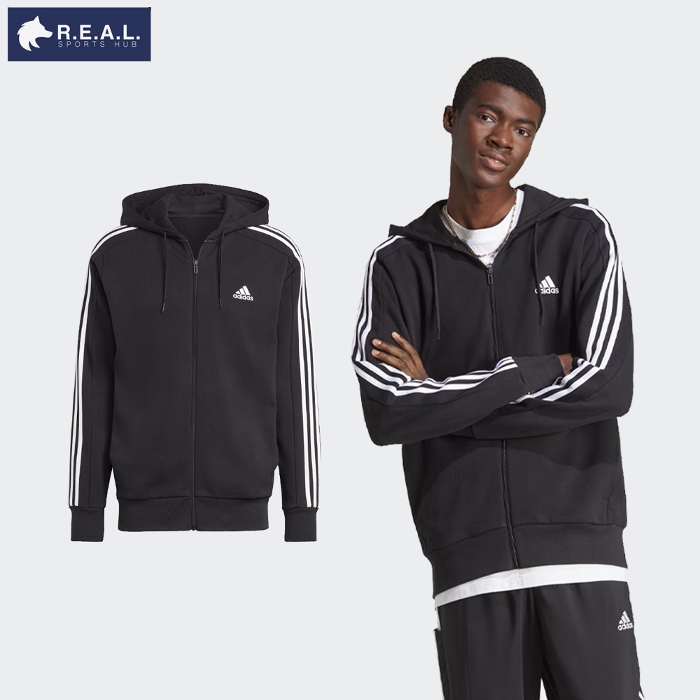เสื้อแขนยาว ฮู้ดดี้ Adidas รุ่น ESSENTIALS FRENCH TERRY 3-STRIPES [IC0433]