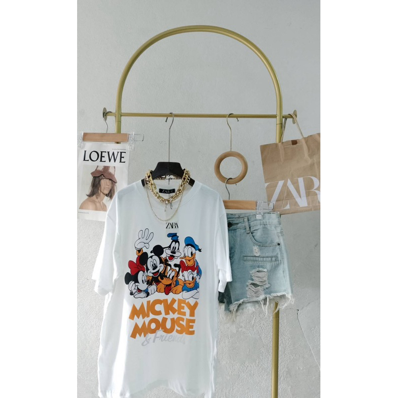 SIS.ON | พร้อมส่ง Oversize เสื้อยืดโอเวอร์ไซส์ No.23 mickey&friends - รูปที่ 2