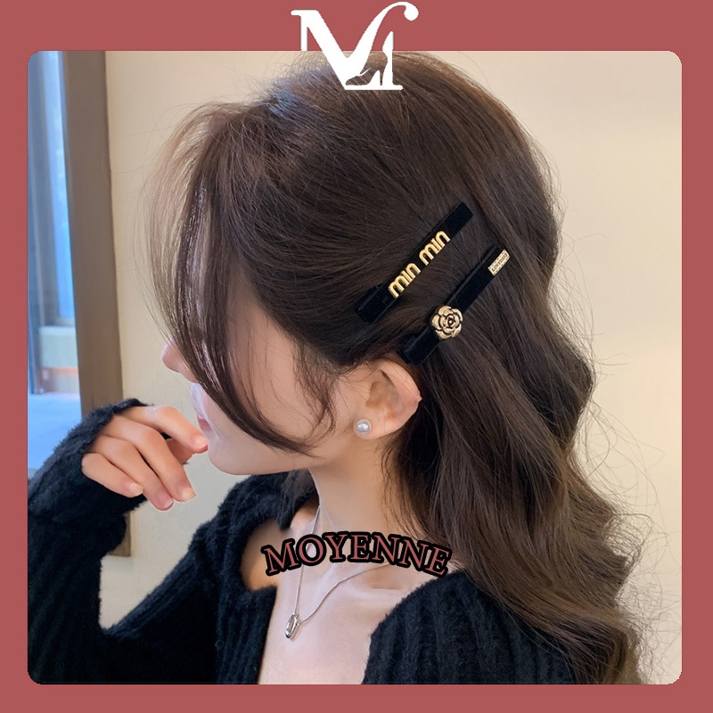 MOYENNE กิ๊บเกาหลี คุณภาพสูง สไตล์เรียบง่าย กิ๊บติดผมดอกไม้ ทรงฮิต มีหลายสีให้เลือก