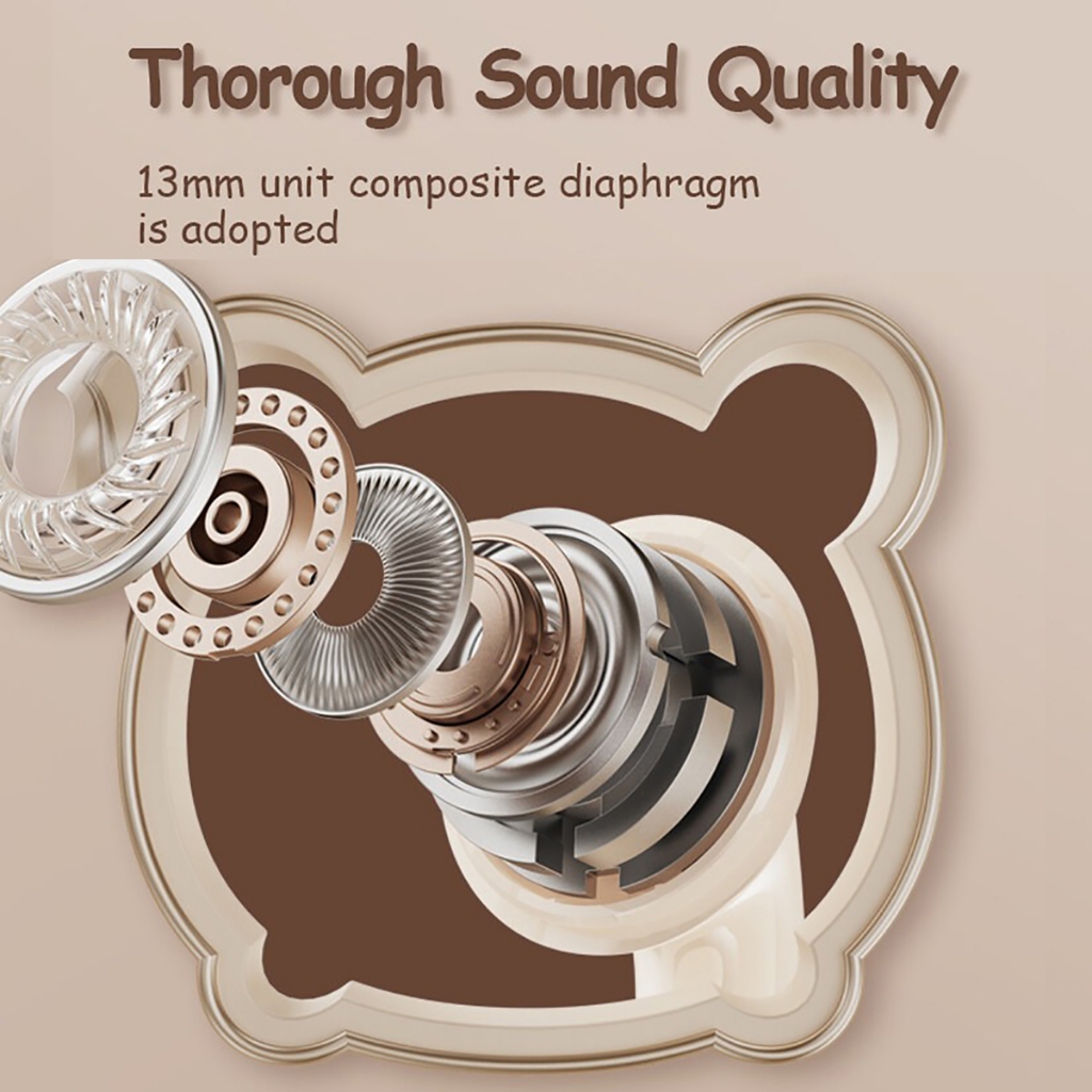 Disney F12  หูฟังบลูทูธไร้สาย 5.2 ลดเสียงรบกวน สเตอริโอ HiFi สําหรับเล่นเกม