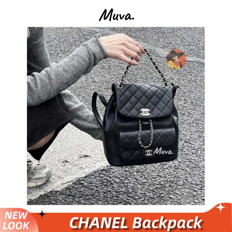 【2023】ชาแนล👜Chanel Backpack กระเป๋าเป้/กระเป๋าชาแนล