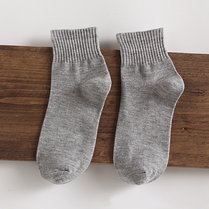 5สี ถุงเท้าข้อสั้น เนื้อผ้านุ่มสบาย ระบายอากาศ ไม่อับชื้น - รูปที่ 5