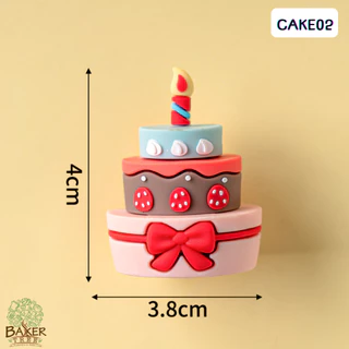 Baker Tree โมเดลรูปเค้ก สำหรับตกแต่งเค้ก มีหลายแบบน่ารักๆ สำหรับตกแต่งเท่านั้น ทานไม่ได้
