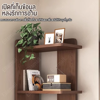 ชั้นวางของ ชั้นวางสิ่งของ ประหยัดพื้นที่ รับน้ำหนักได้ สีขาว/ดำ/สีไม้ 150 กก. ติดตั้งง่าย ชั้นวางหนังสือ