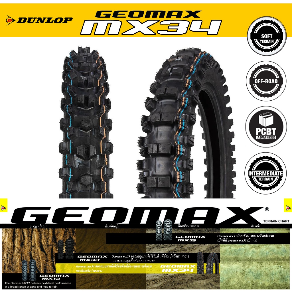 Dunlop MX34 Soft ตัวใหม่ล่าสุดปี 23