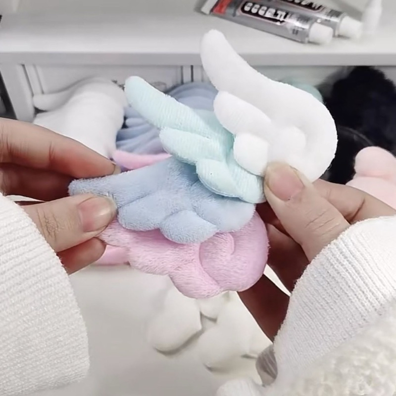 ️✨พร้อมส่ง!ปีกนางฟ้า ขนนุ่ม แพค10ชิ้น สำหรับdiy สีขาว ชมพู ฟ้า อุปกรณ์ตกแต่ง  น่ารักมาก