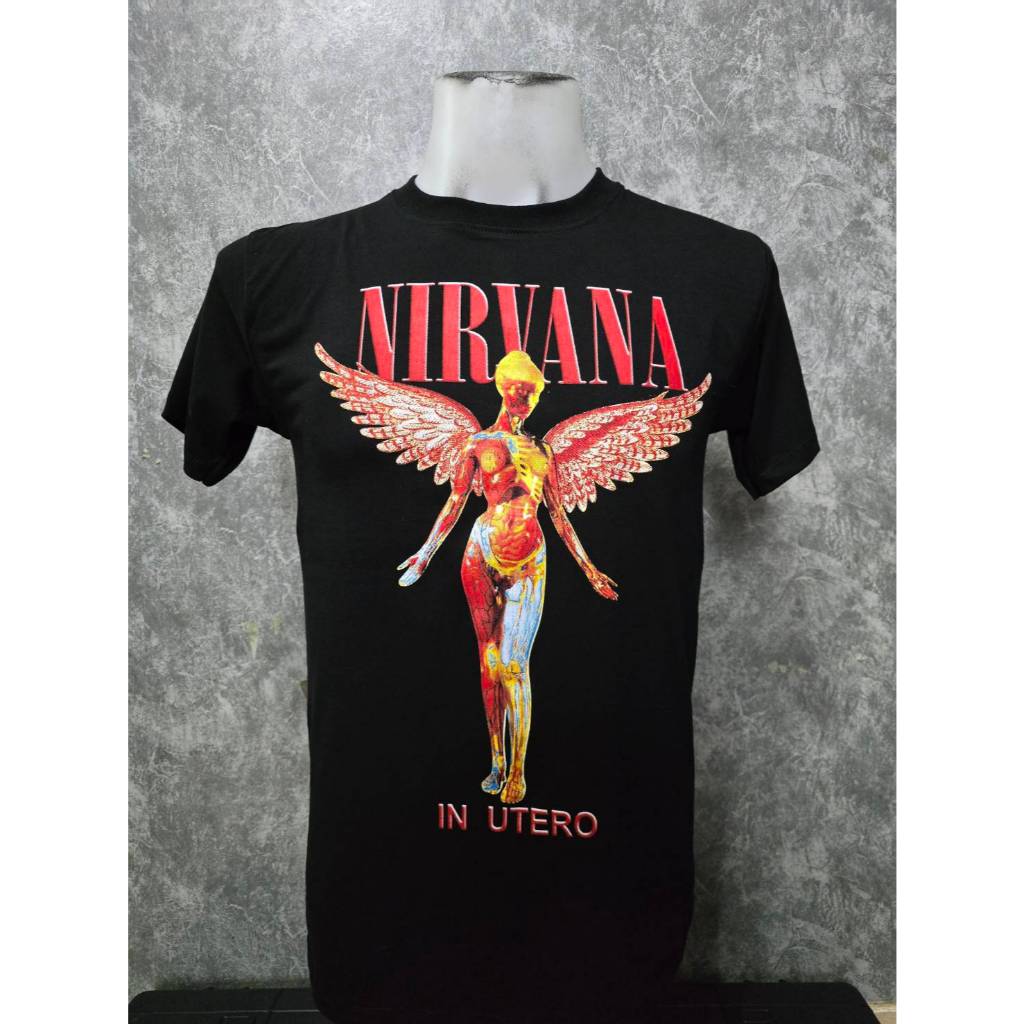 เสื้อยืดคอกลม สกรีนลาย NIRVANA (รหัส 251)
