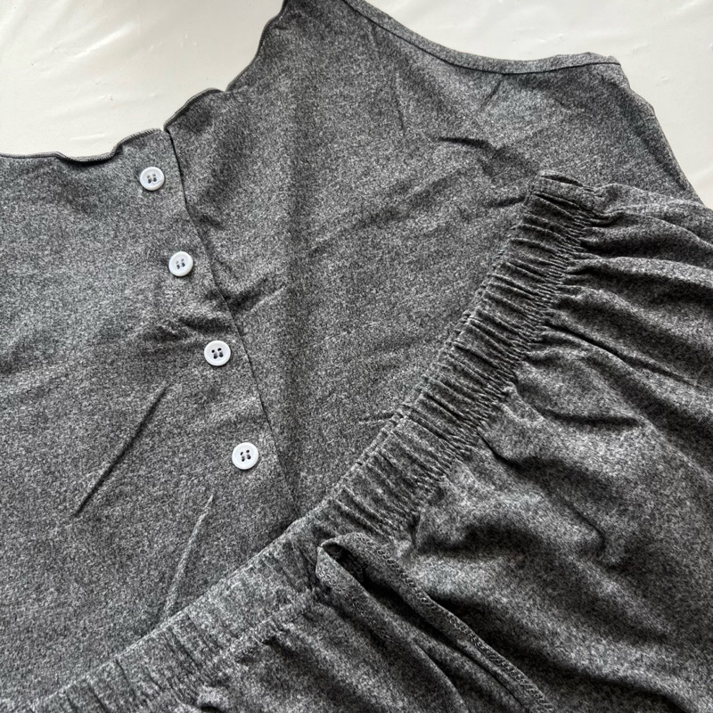 (ไซส์ใหญ่) Set 2 ชิ้น ชุดนอนเสื้อและกางเกงสาวอวบ อก 36-50 - รูปที่ 2