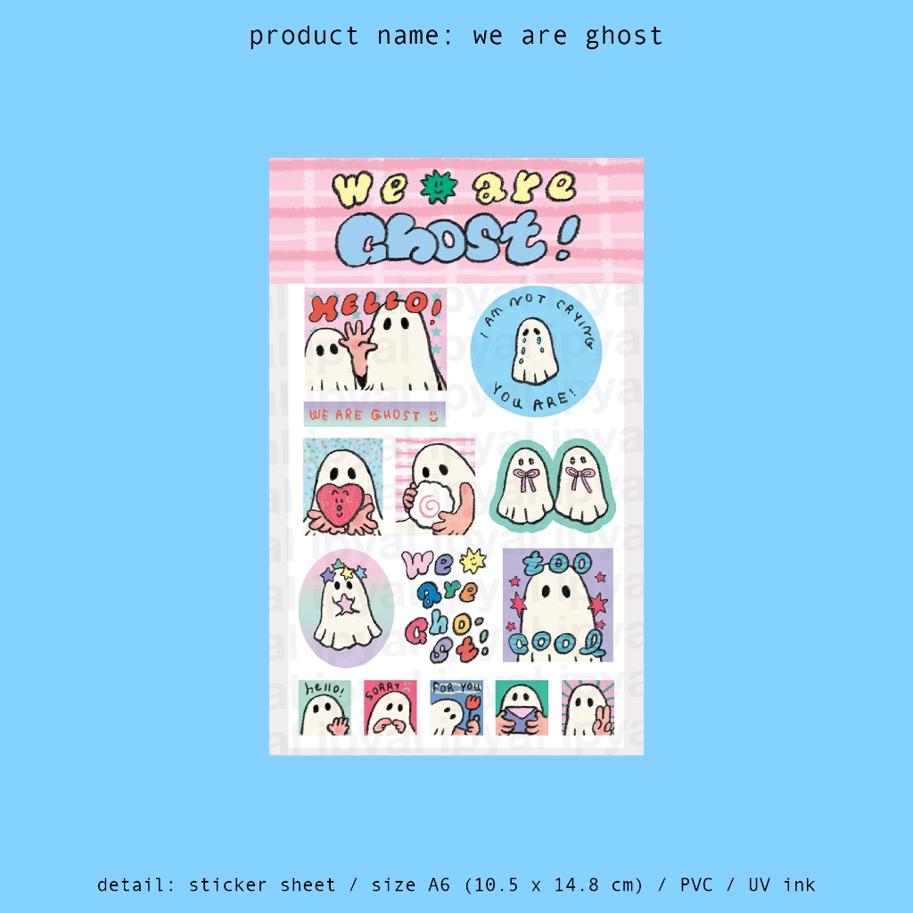 the ghost club / sticker sheet / we are ghost