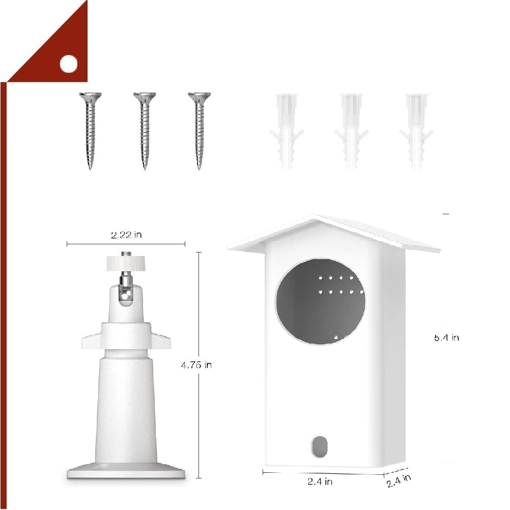 HOLACA : HLCAMZ001* เคสกล้องวงจรปิด HOLACA Real Water Resistant Protective Case for Wyze Cam, White