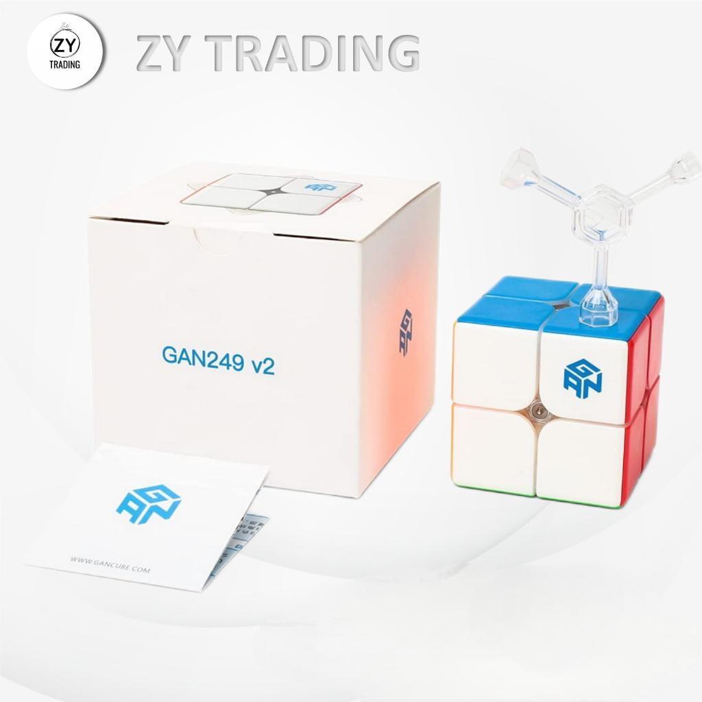 GAN CUBE GAN249 V2, 2x2 Speed Cube Gans Mini Cube Puzzle Toy 2x2x2 Magic Cube 49 มม. (ไม่มีสติกเกอร์)