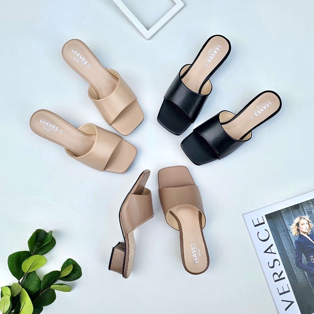 Leaves Shoes รองเท้าส้นสูง รุ่น FLEX ส้นสูง 1.5นิ้ว แนะนำบวก 1ไซส์