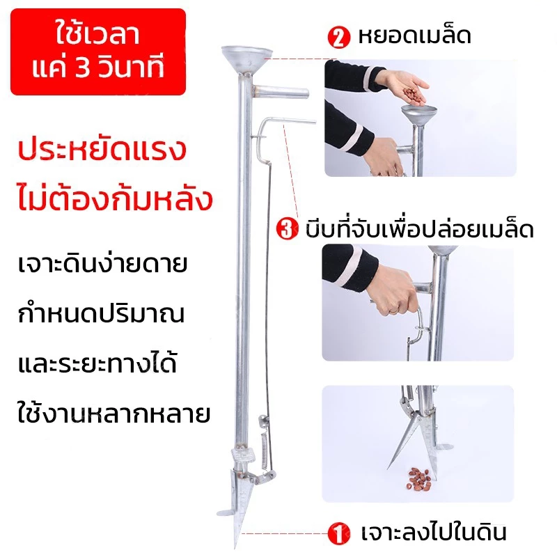 เครื่องหยอดเมล็ดพันธุ์และปุ๋ย อุปกรณ์การเกษตร thumbnail 3