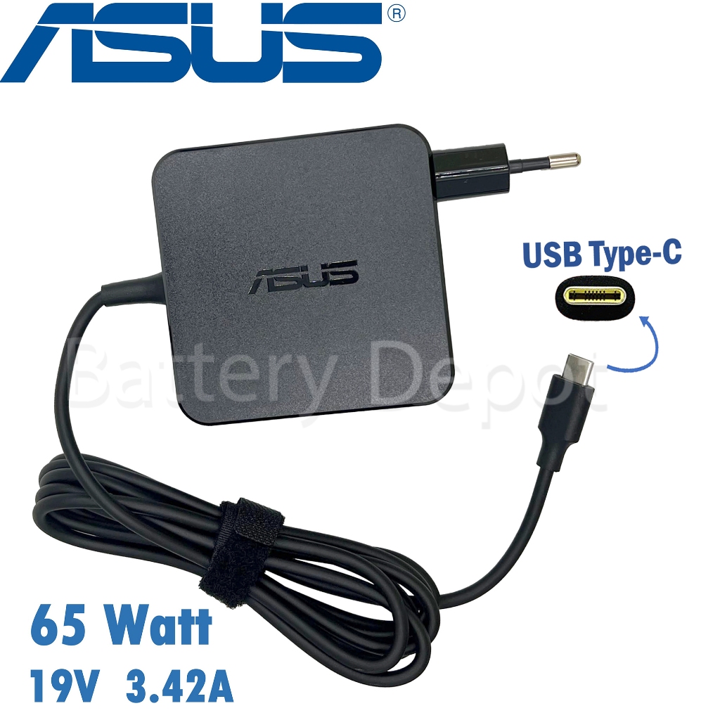 Asus Adapter ของแท้ Asus ZenBook 13 UX325E / ZenBook 14 UX425E / Zenbook Duo 14 (UX482) 65W Type-C ส