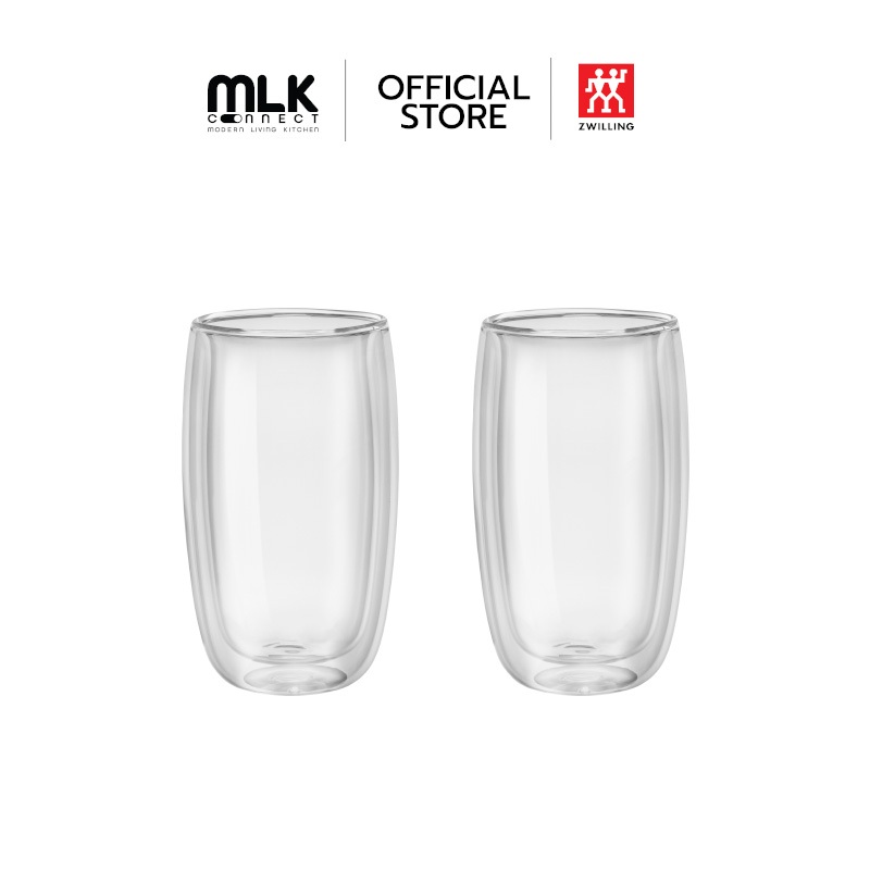 ZWILLING แก้วดับเบิ้ลวอลล์ลาเต้ มัคคิอาโต 350 มล. 2 ชิ้น รุ่น Sorrento N39500078