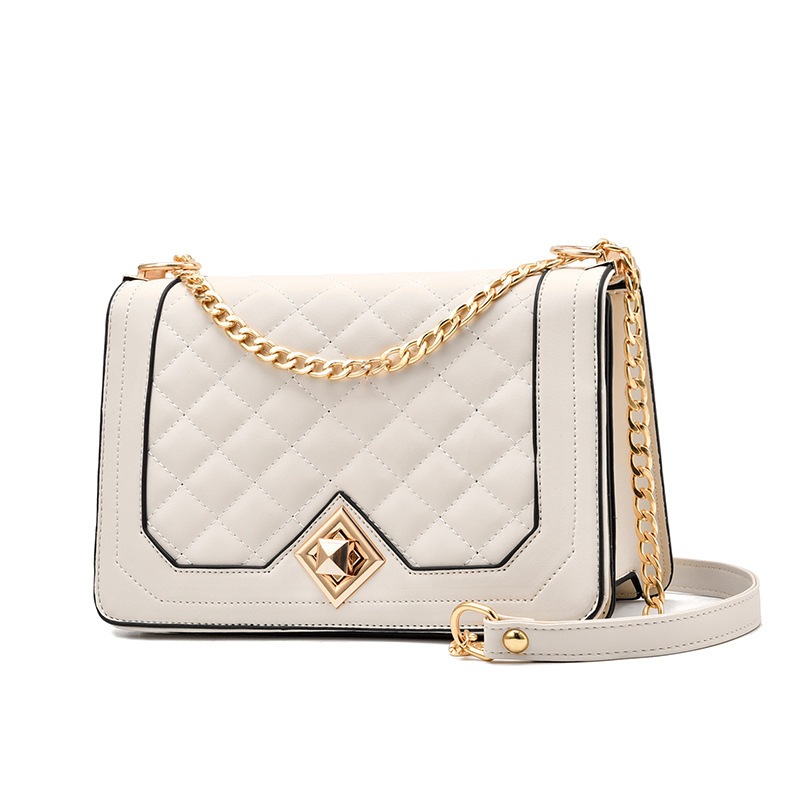 LeeAnt สีดำ กระเป๋าสะพายไหล่ โซ่ แฟชั่น สำหรับผู้หญิงLingge กระเป๋าสะพายไหล่สไตล์เกาหลีสำหรับผู้หญิง