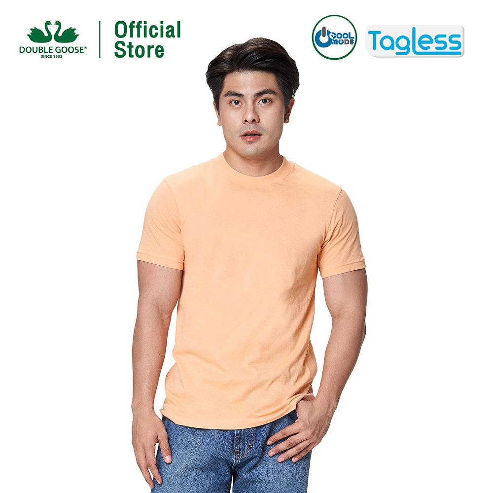 ห่านคู่ เสื้อยืดผู้ชาย คอกลม  รุ่น Relax Fit (สีน้ำตาลนูเกต,ฟ้าก้อนเมฆ,ส้มดอกพีช,แดงกุหลาบหม่น,เงินอมเทา) - รูปที่ 5